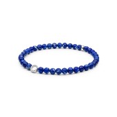 Bratara lapis lazuli si argint cu cristale DiAmanti 244-39B-G